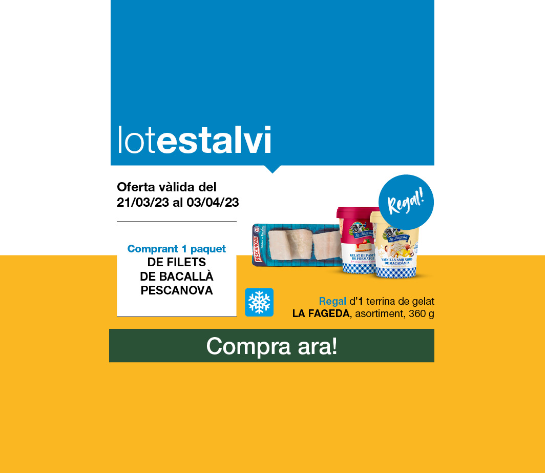 Fes clic aquí per veure el lot estalvi bacallà -3- Pàgina de promoció