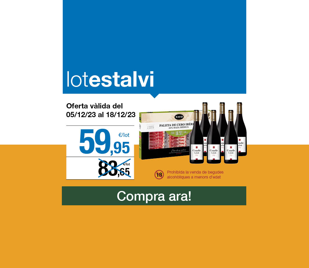 Fes clic aquí per veure el lot estalvi ibèric -3- Pàgina de promoció