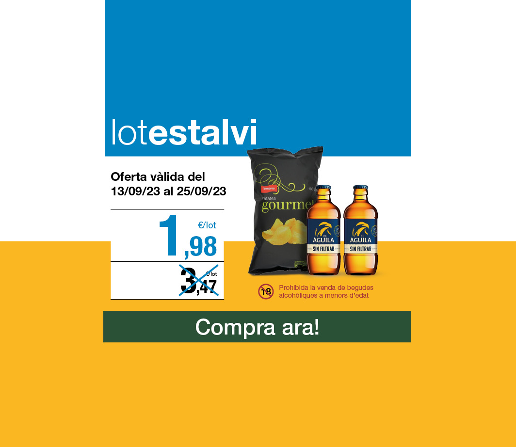 Clica aquí per veure el lot aperitiu -3- Pàgina de promoció