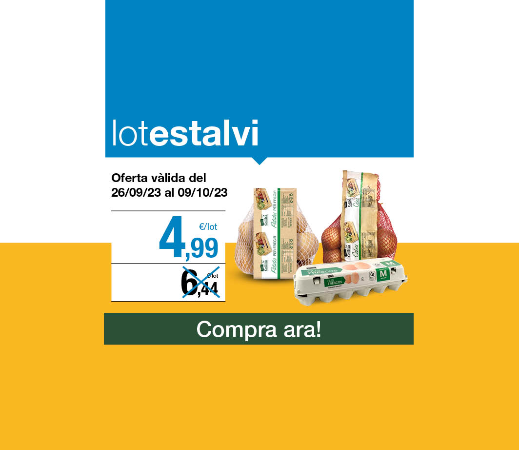 Fes clic aquí per veure el lot estalvi truita de patata i ceba -3- Pàgina de promoció