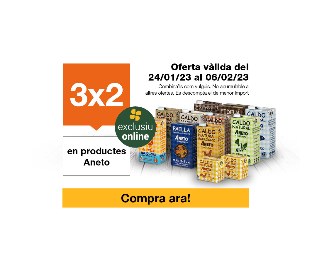 Fes clic aquí per veure l'oferta exclusiva online 3x2 en Aneto -3- Pàgina de promoció
