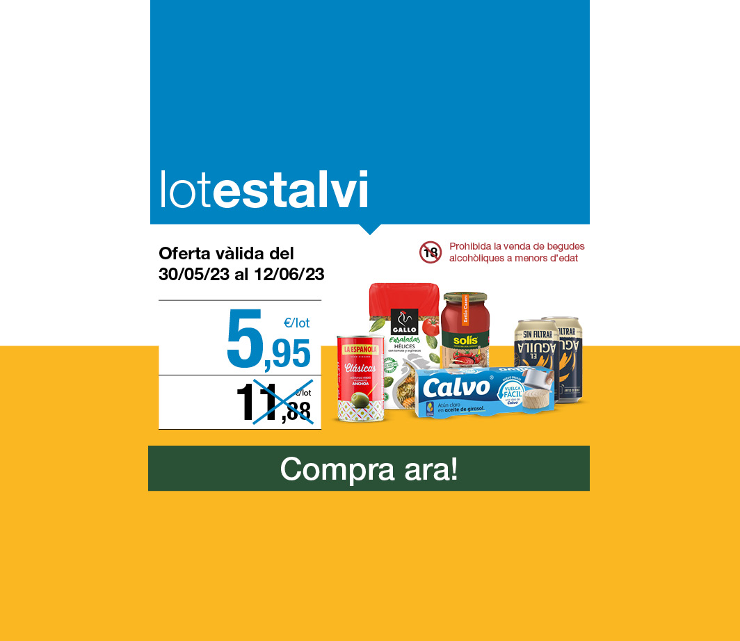 Fes clic aquí per veure el lot estalvi àpat -3- Pàgina de promoció