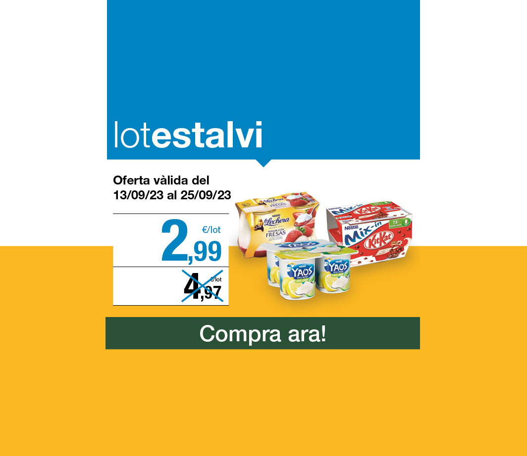Clica aquí per veure el lot estalvi làctics-3- Pàgina de promoció