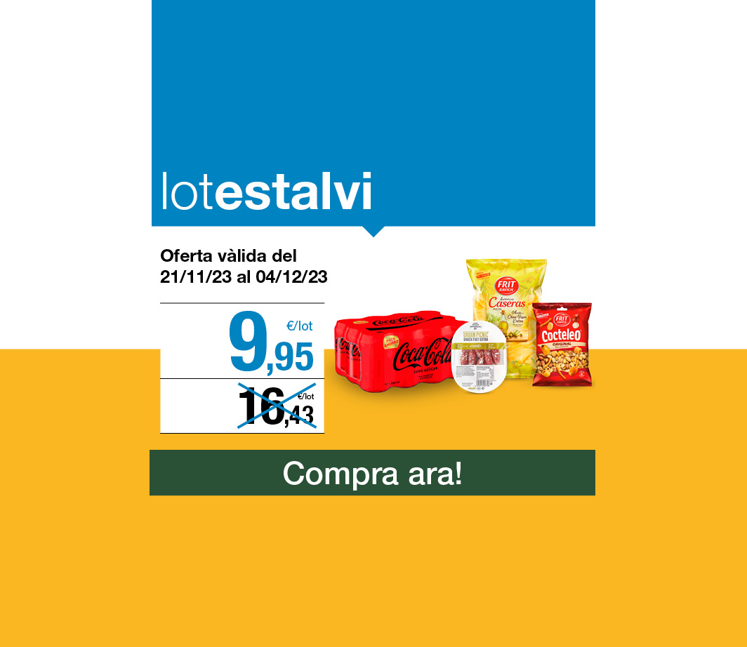 Fes clic aquí per veure el lot estalvi aperitiu -3- Pàgina de promoció
