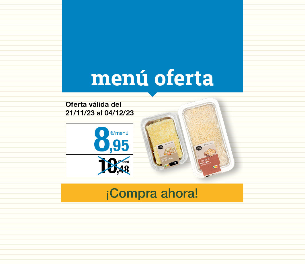 Fes clic aquí per veure el menú canelons -4- Pàgina de promoció