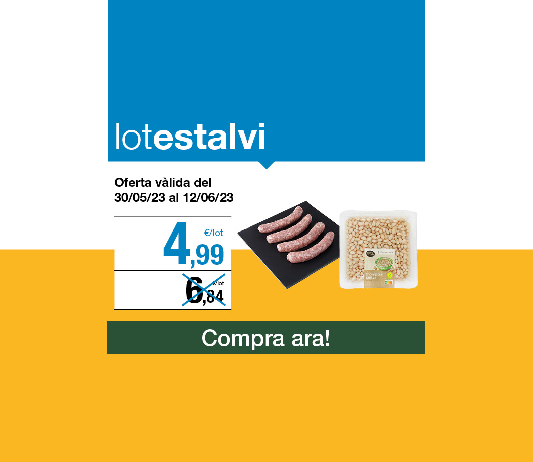Fes clic aquí per veure el lot estalvi botifarra amb mongetes -3- Pàgina de promoció