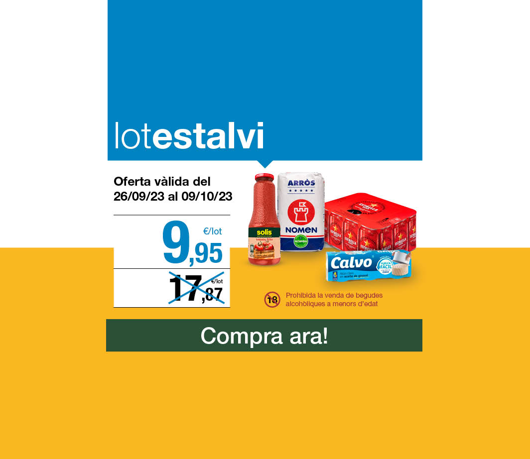Fes clic aquí per veure el lot estalvi àpat -3- Pàgina de promoció