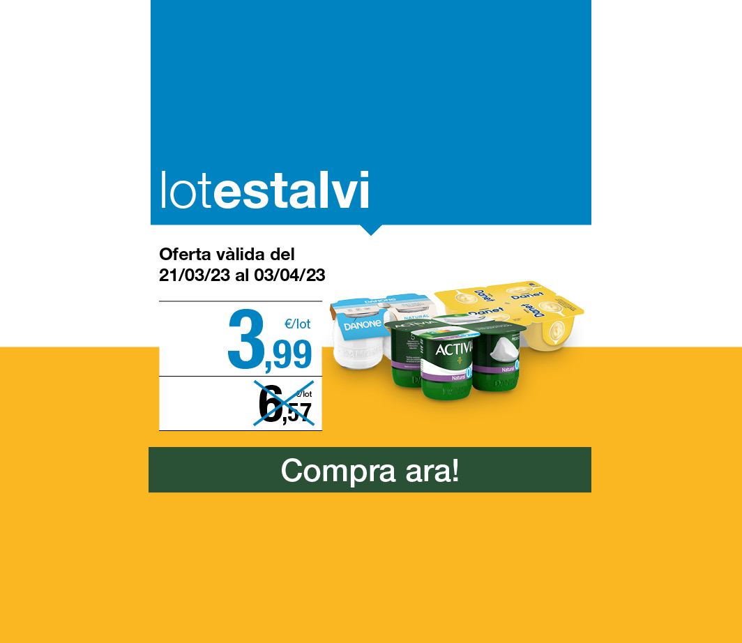 Fes clic aquí per veure el lot estalvi làctics -3- Pàgina de promoció