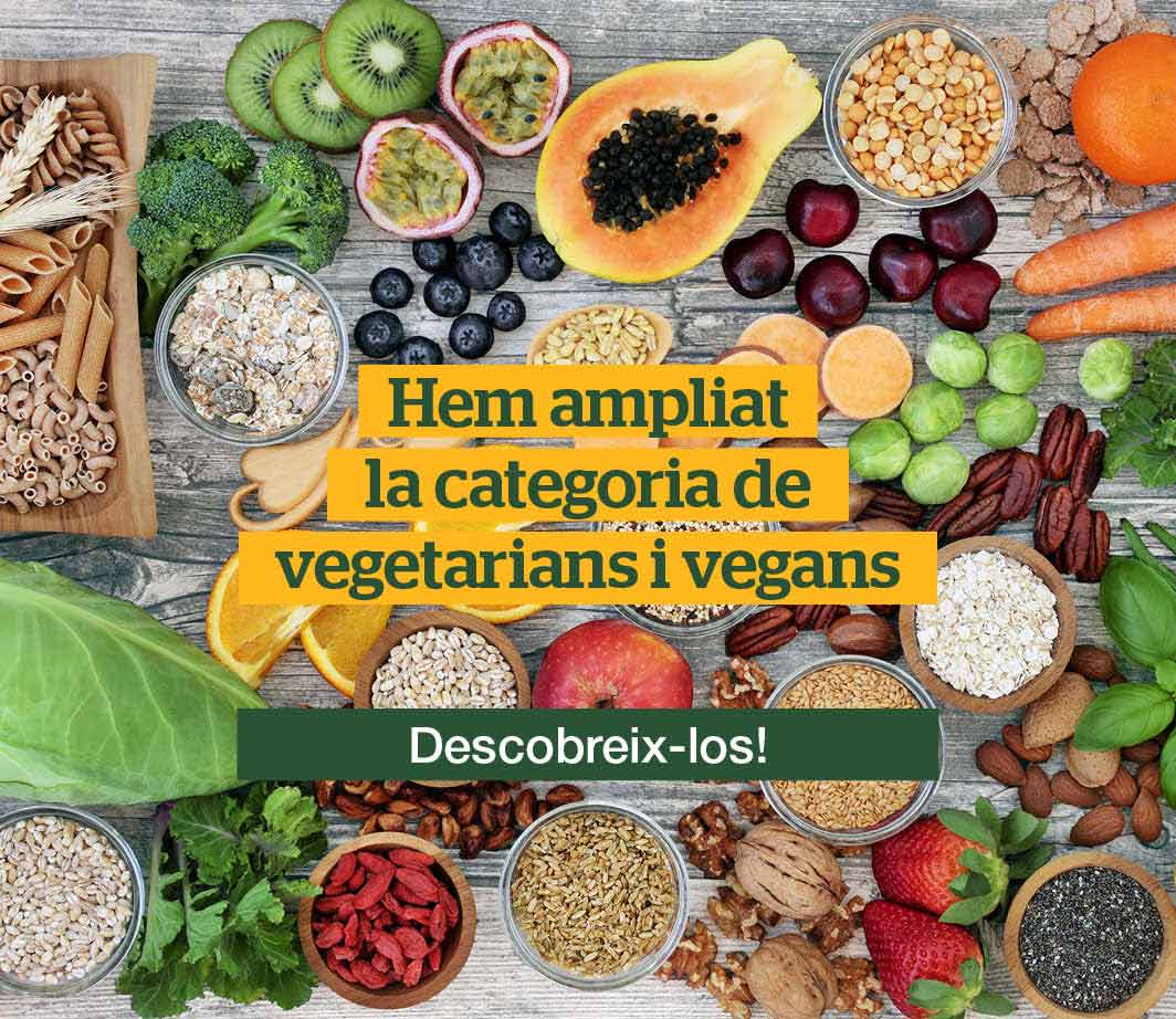 Clica aquí per veure la nostra secció de vegetarians  i vegans -3- Pàgina de categoria de productes