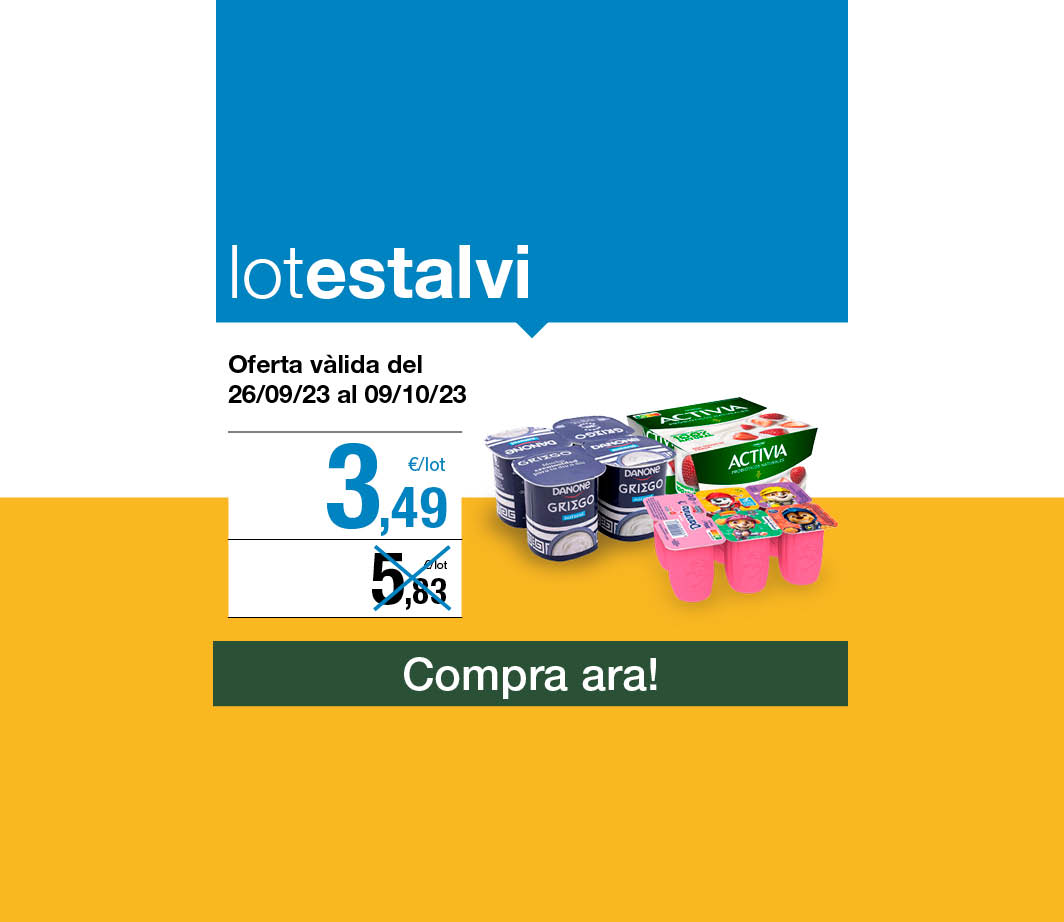 Fes clic aquí per veure el lot estalvi làctics -3- Pàgina de promoció