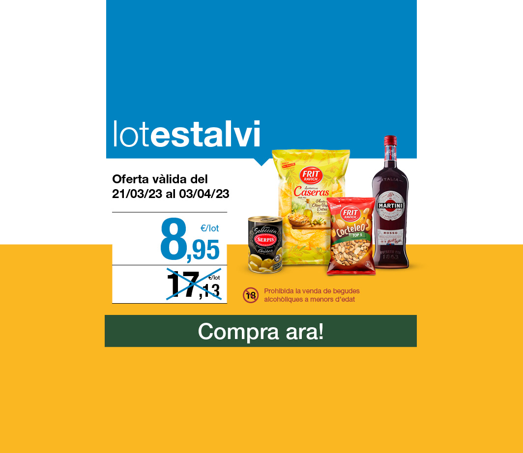 Fes clic aquí per veure el lot estalvi vermut -3- Pàgina de promoció