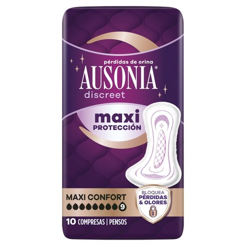 AUSONIA DISCREET Compresa maxi confort per a incontinència