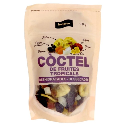 BONPREU Còctel de fruites tropicals deshidratades i dessecades