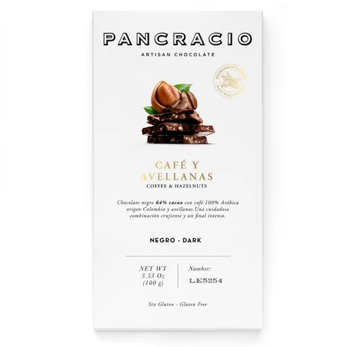 Chocolate con leche, almendras y naranja