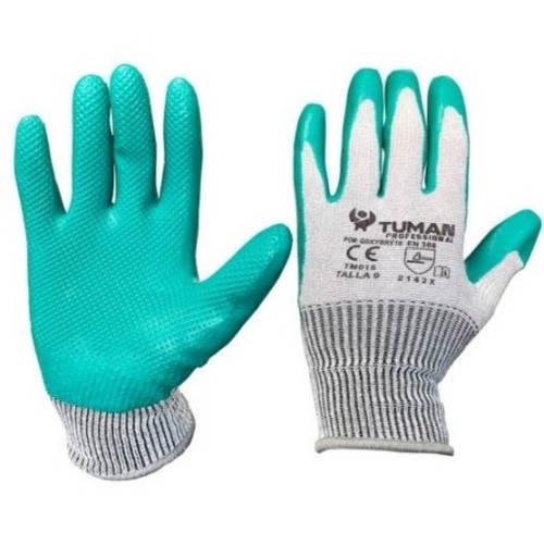 BRESME Guants de polièster i làtex talla 9