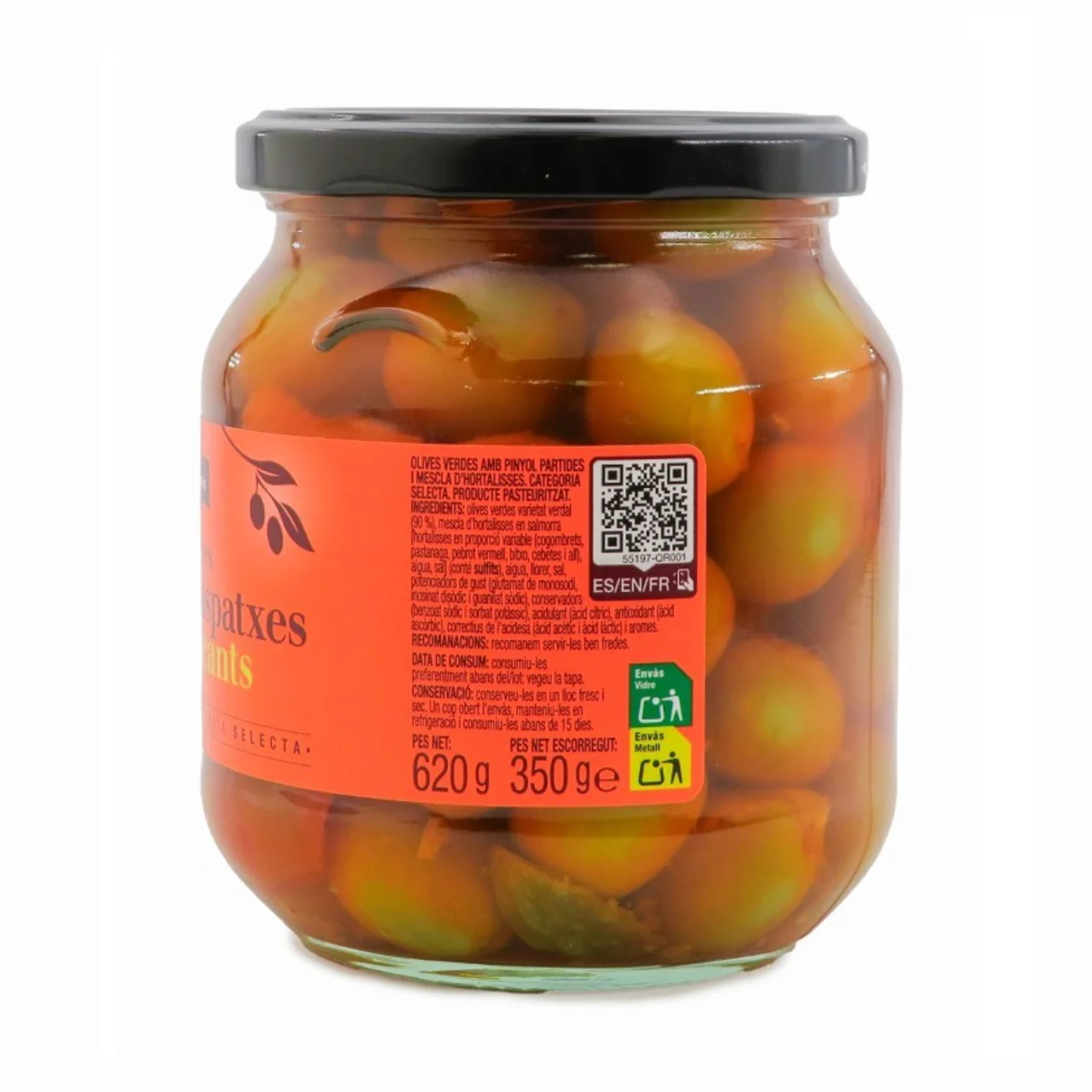 BONPREU Aceitunas gazpachas picantes