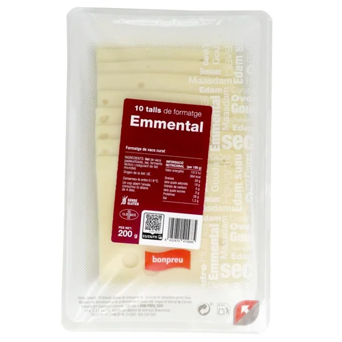 BONPREU Queso maasdam loncheado