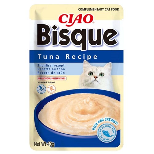 CIAO BISQUE Menjar humit de tonyina per a gat