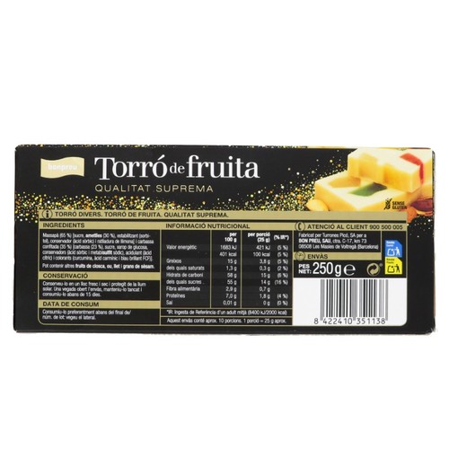 BONPREU Torró de fruita