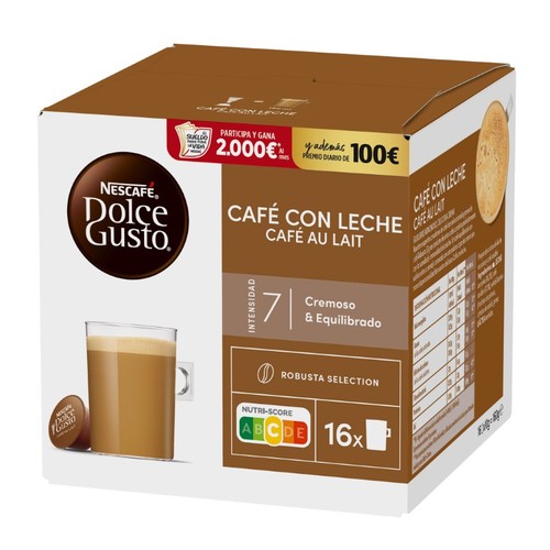DOLCE GUSTO Càpsules de cafè amb llet