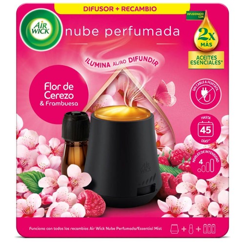 AIR WICK Ambientador amb difusor i recanvi flor de cirerer