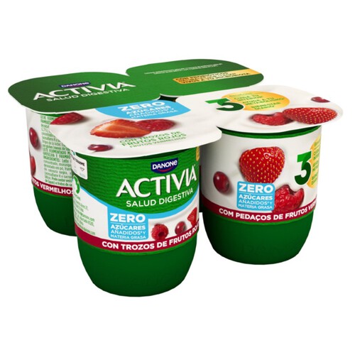 ACTIVIA Iogurt amb fruits vermells 0%