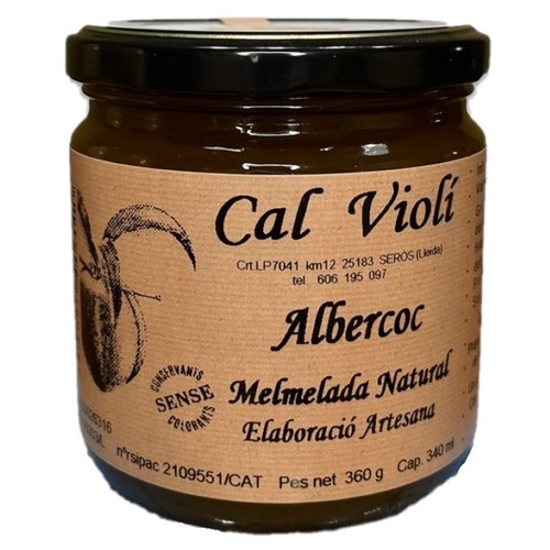 CAL VIOLI Melmelada d'albercoc Km0