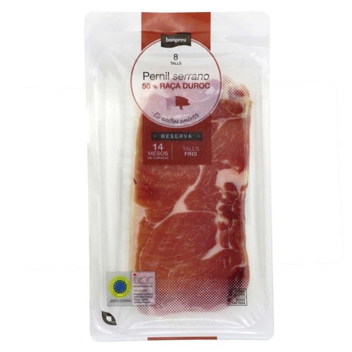 BONPREU Pernil serrano 50% duroc reserva