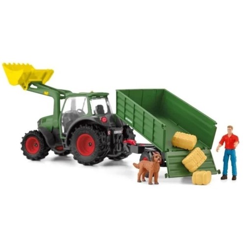 SCHLEICH Tractor granja amb remolc