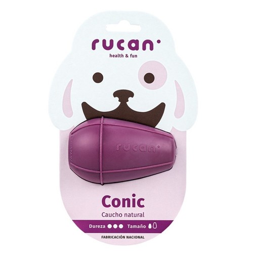 RUCAN Joguina de cautxú natural lila M per a gos Conic