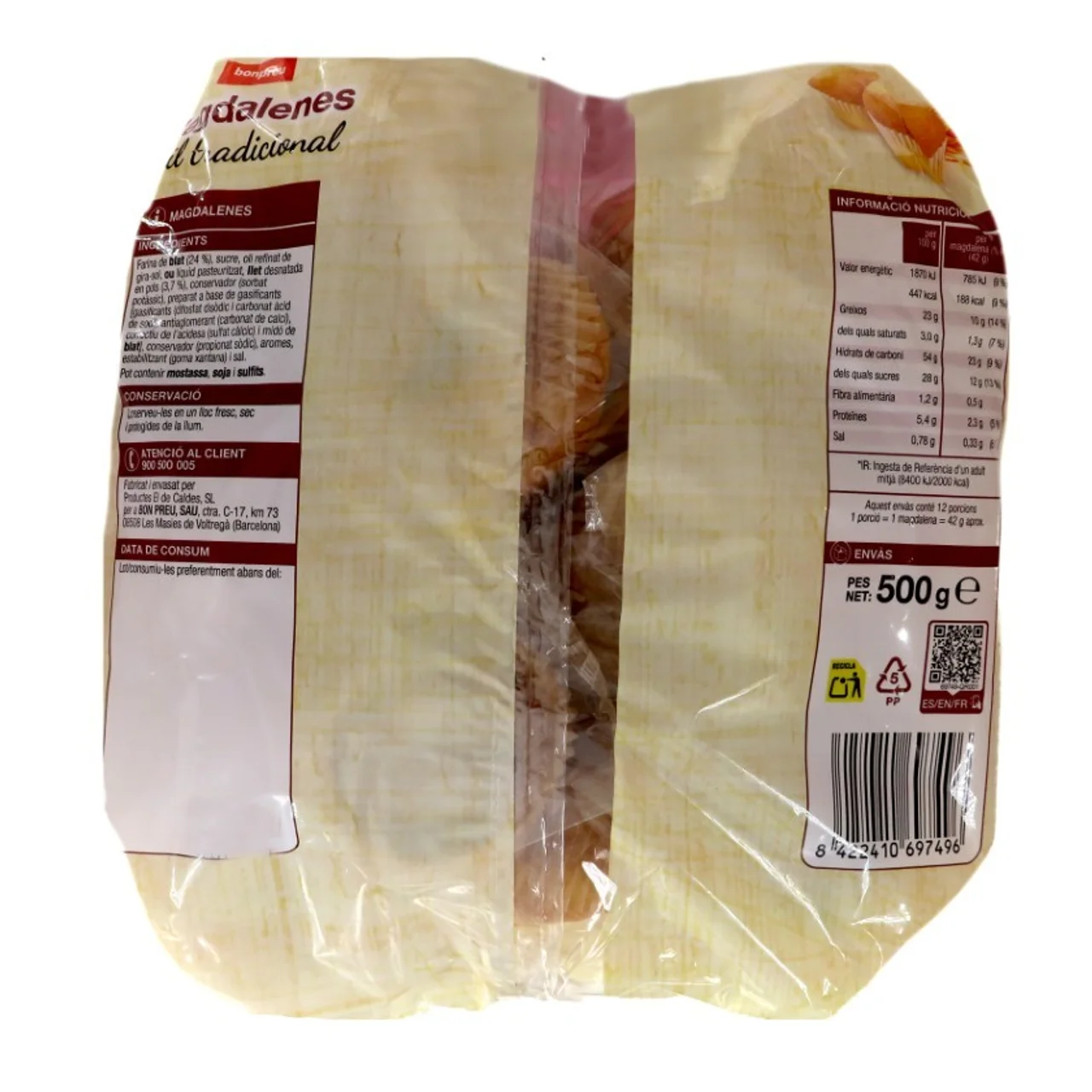 BONPREU Magdalenas estilo tradicionales