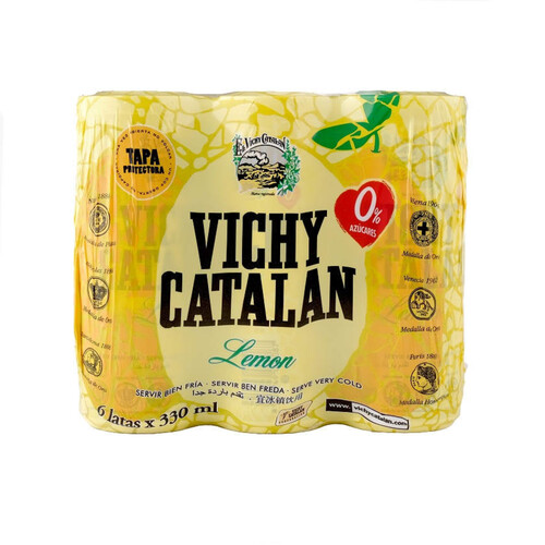 VICHY CATALAN Aigua amb gas amb gust a llimona 6x33 cl