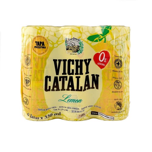 VICHY CATALAN Aigua amb gas amb gust de llimona 6x33 cl