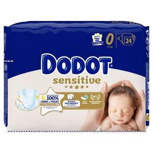 DODOT SENSITIVE Bolquers T0 (1,5-2,5 kg) 24 ud