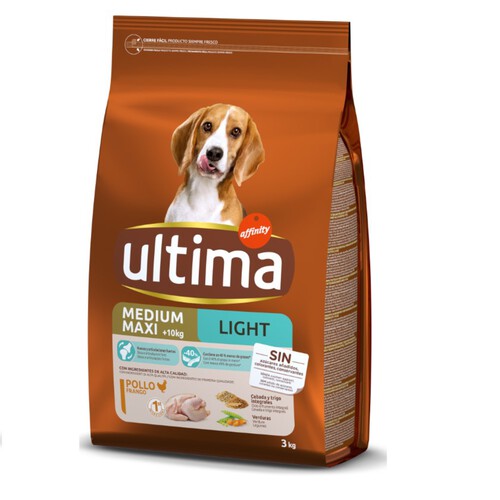 ULTIMA Menjar light de pollastre per a gos Medium-Maxi