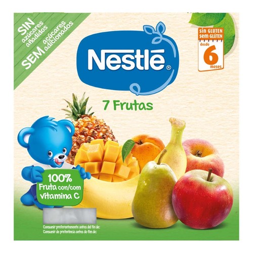 NESTLÉ Postres puré de 7 fruites