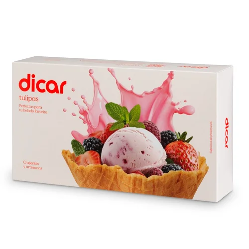 Galletas para helado cucurucho bañado de chocolate