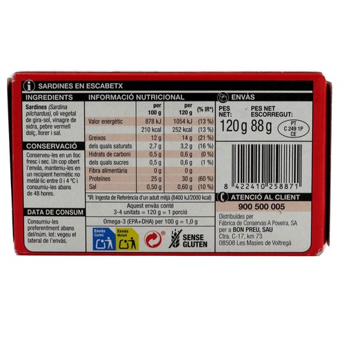 BONPREU Sardines en escabetx