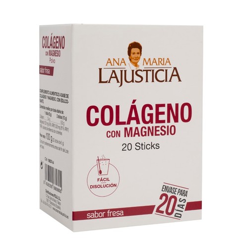 ANA Mª LAJUSTICIA Col·lagen amb magnesi sabor maduixa