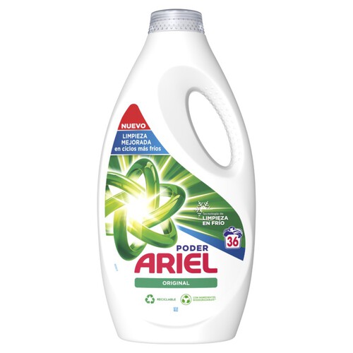 ARIEL Detergent líquid original de 36 dosis