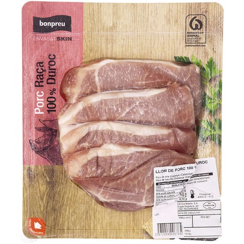 BONPREU Llom de porc 100% Duroc