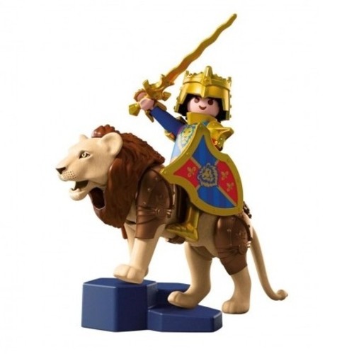PLAYMOBIL Figura lleó caballer daurat