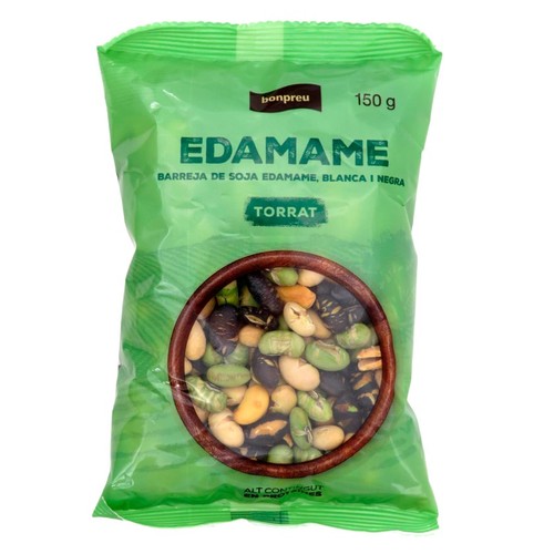 BONPREU Edamame de soja blanca i negra torrat