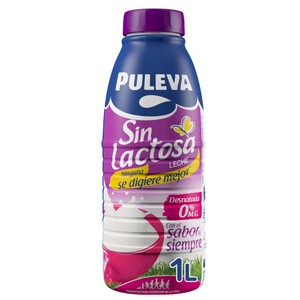 Imagen de PULEVA Llet desnatada sense lactosa en ampolla