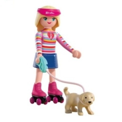 PLAYMOBIL Figura barbie malibú amb gos