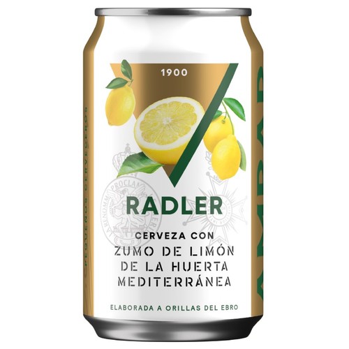 AMBAR RADLER Cervesa en llauna