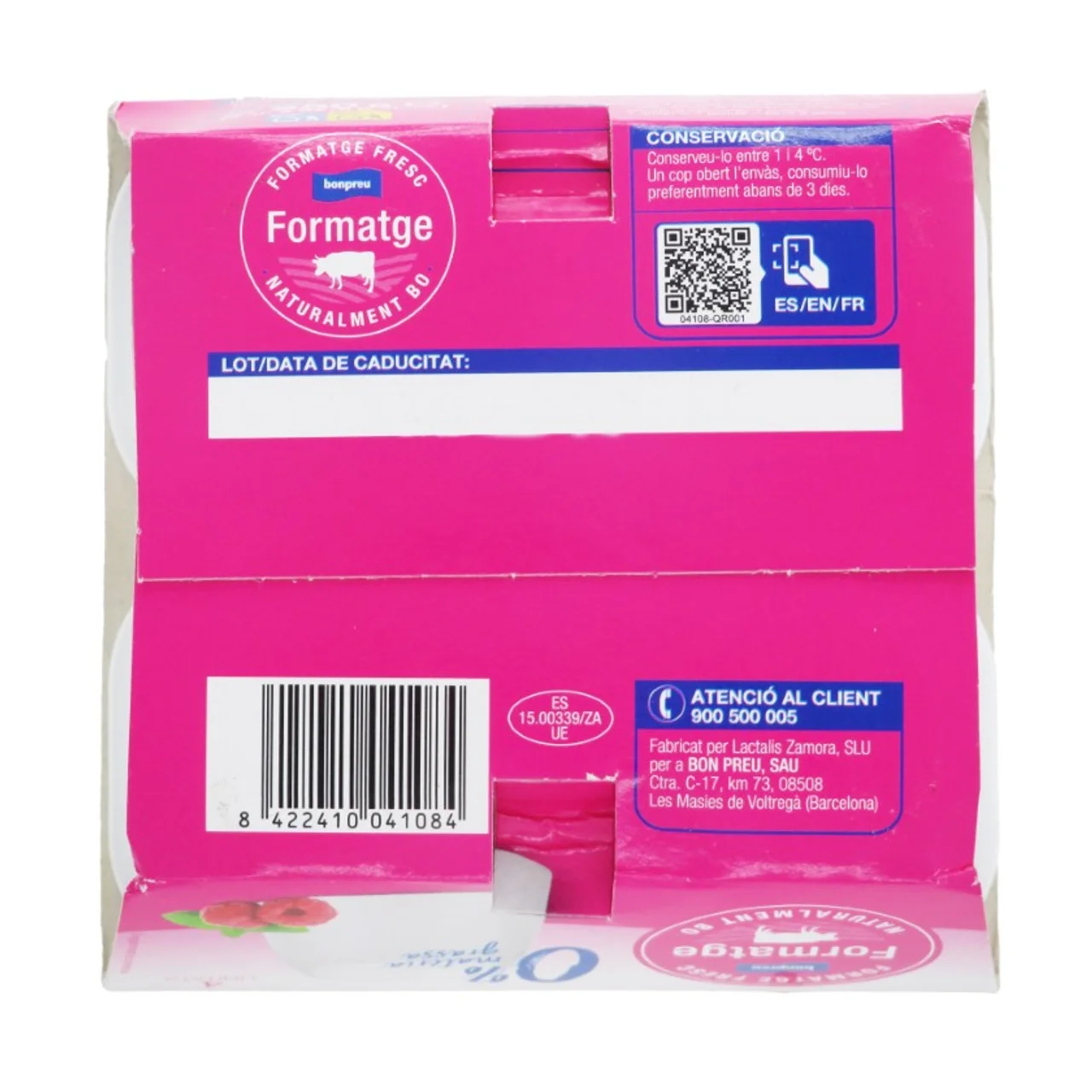 BONPREU Queso fresco 0% MG