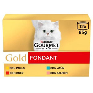 Imagen de GOURMET GOLD Menjar humit Fondant per a gat
