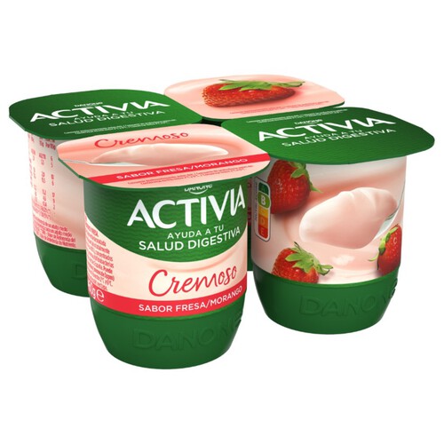 ACTIVIA Iogurt cremós amb gust de maduixa