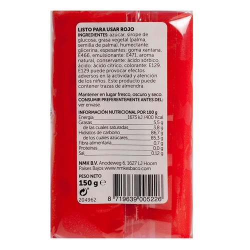 SWEET BAKERY Fondant vermell